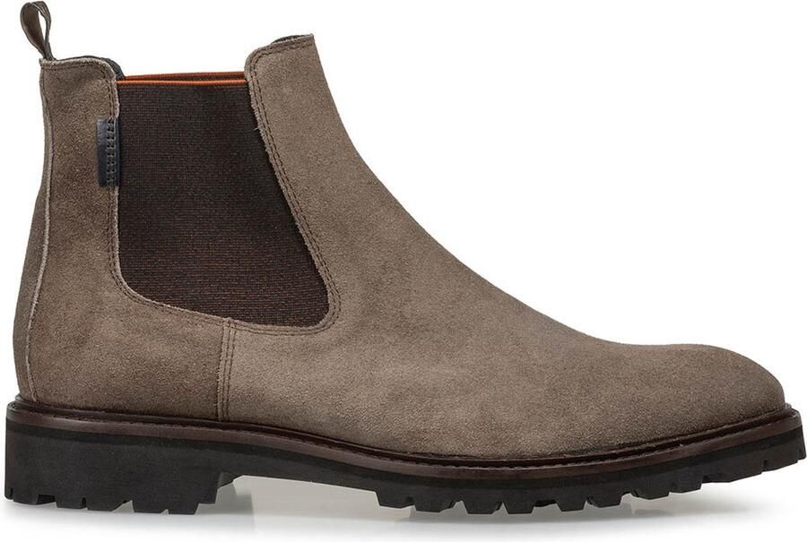 Floris van Bommel Mannen Suède Effen Chelsea laars Laarzen Herenschoenen 20072 Taupe - Foto 10