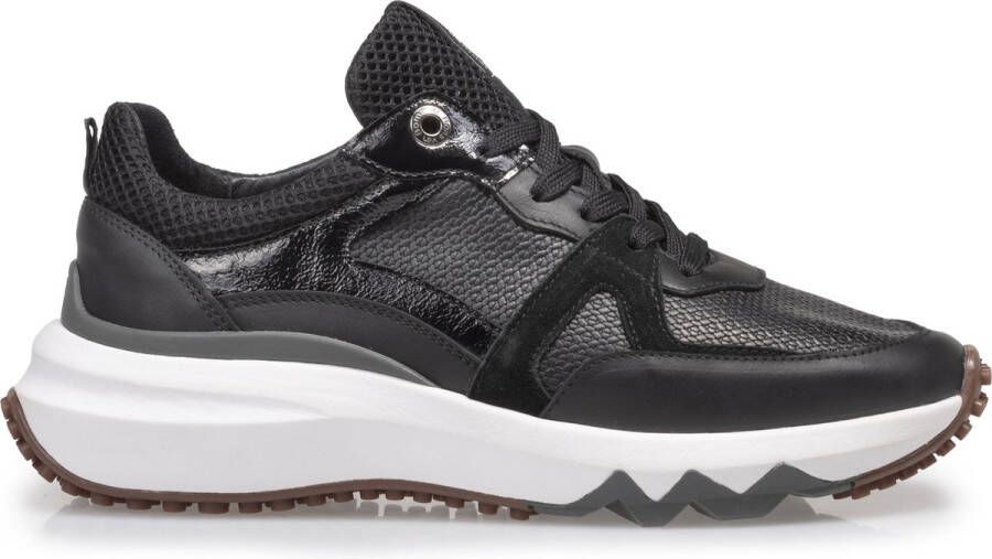 Floris van bommel Curvi 01.07 Black G-Wijdte Lage sneakers