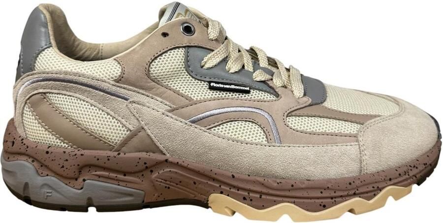 Floris van Bommel De Rezer 01.41 suède sneakers naturel - Foto 4