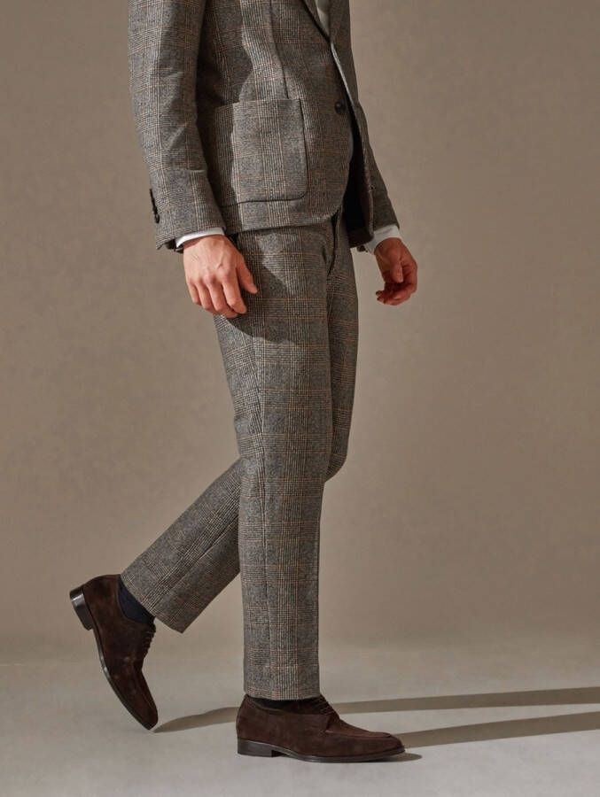 Floris van Floris van Bommel Van Bommel Veterschoenen Heren Schoenen Suède SBM-30145 led Bruin - Foto 3