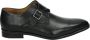 Van Bommel Floris van Floris Instappers Heren Gespschoenen Herenschoenen Leer SBM-30146 led Zwart - Thumbnail 2