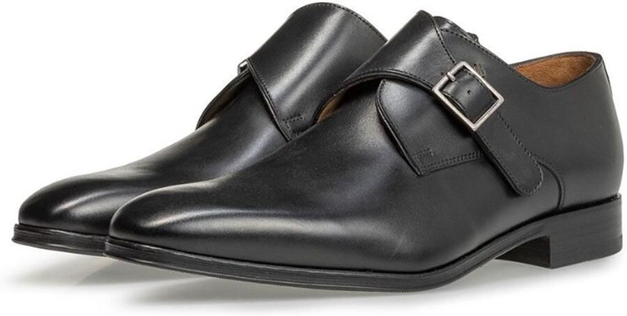 Floris van Floris van Bommel Instappers Heren Gespschoenen Herenschoenen Leer SBM-30146 led Zwart - Foto 4