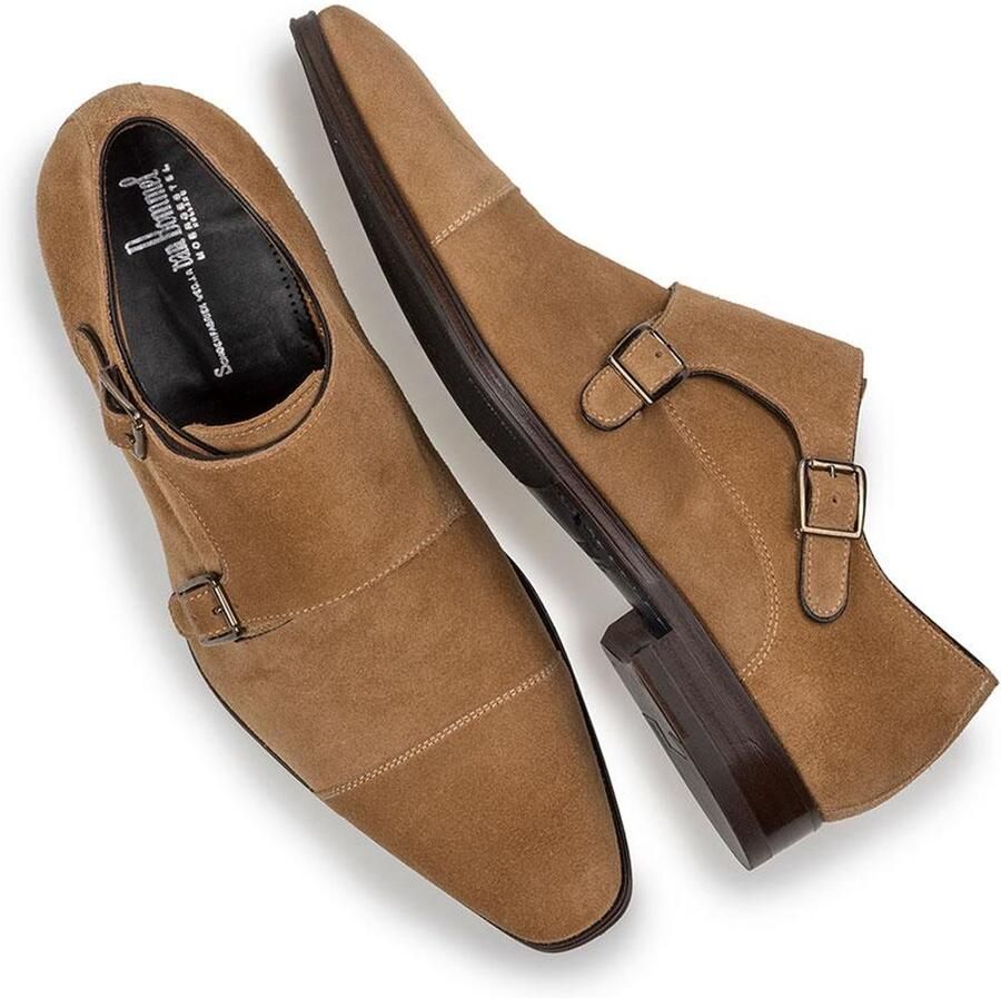 Van Bommel sbm-30020 gespschoenen heren beige 22-02 lightbrown suede 43 5 (9+) - Foto 2
