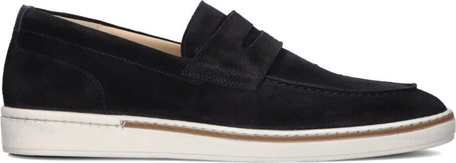 Van Bommel Instappers Heren Instapschoenen Herenschoenen Suède SBM-40041 Blauw