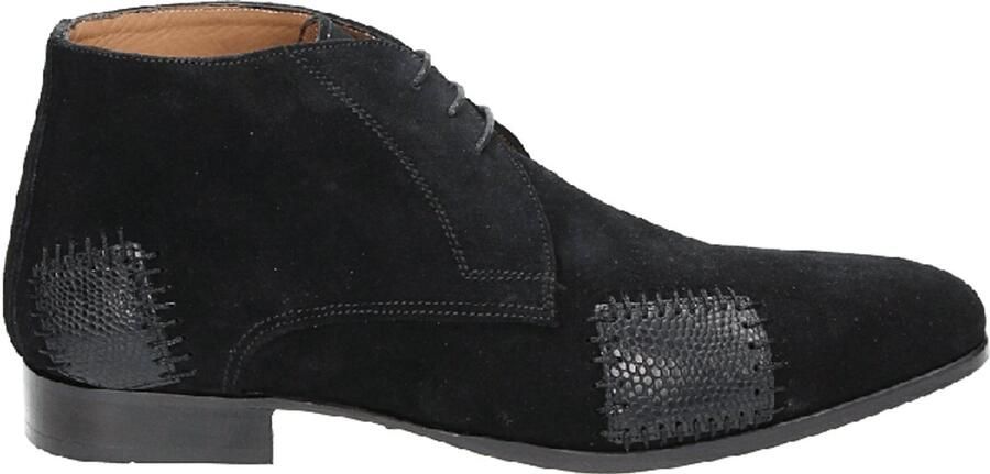 Van Bommel MAGMA 02.01 Vrije tijd half-hoog Heren veterschoen Heren sneakers Zwart