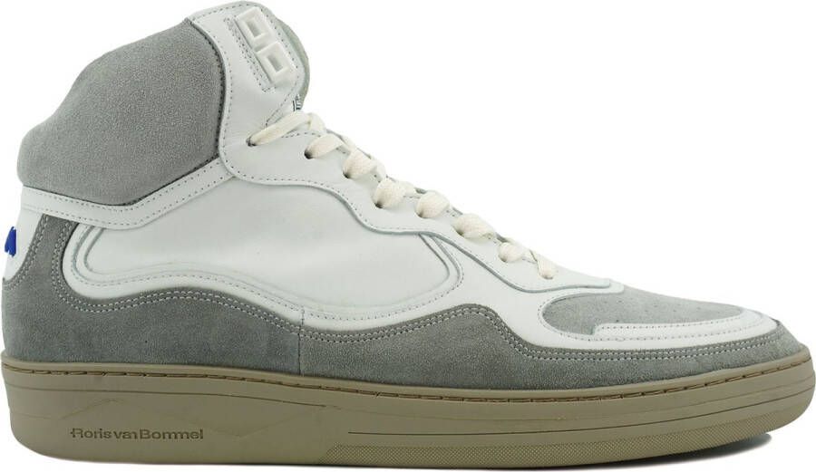 Floris van Bommel Sneaker van kalfsleer met suède details
