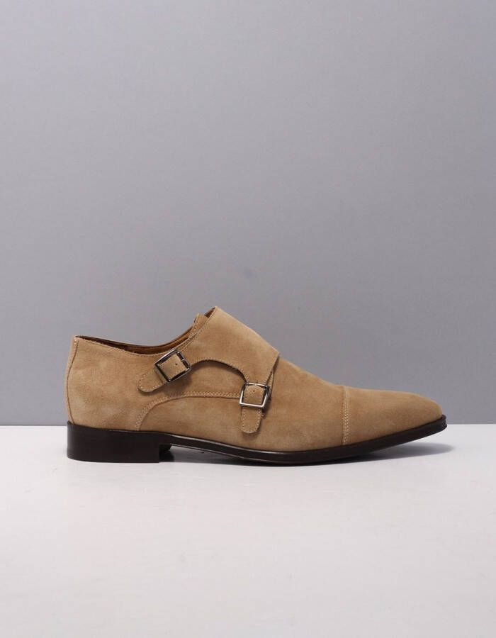 Van Bommel sbm-30020 gespschoenen beige 22-02 lightbrown suede 43 5 (9+)