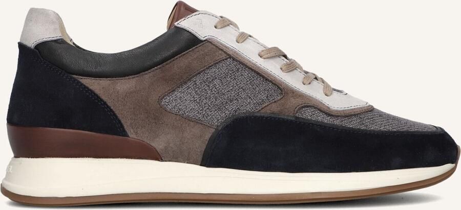VAN BOMMEL Lage Sneakers Heren Sbm-10020 Libra Maat: 46 Materiaal: Suède Kleur: Grijs