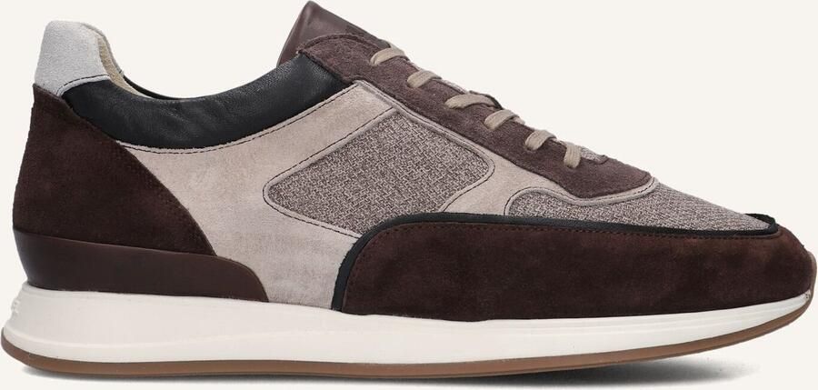 VAN BOMMEL Lage Sneakers Heren Sbm-10020 Libra Maat: 43 Materiaal: Suède Kleur: Taupe