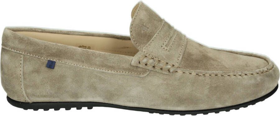 Van Bommel Mannen Suède Loafers Herenschoenen Instapper 15043 Beige - Foto 3
