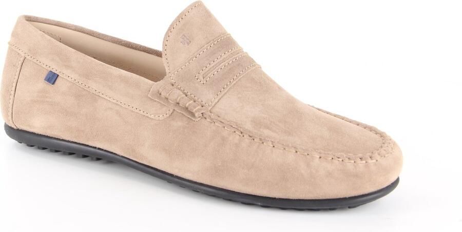 Van Bommel Mannen Suède Loafers Herenschoenen Instapper 15043 Beige - Foto 3