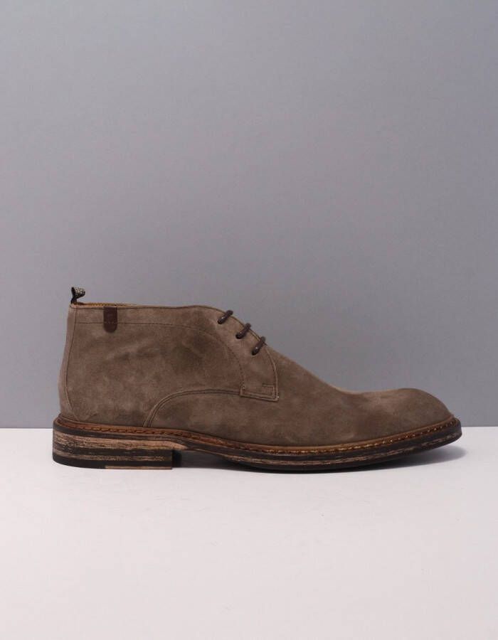 Floris van bommel 50134 De Moker 01.01 Taupe H-Wijdte Veter boots