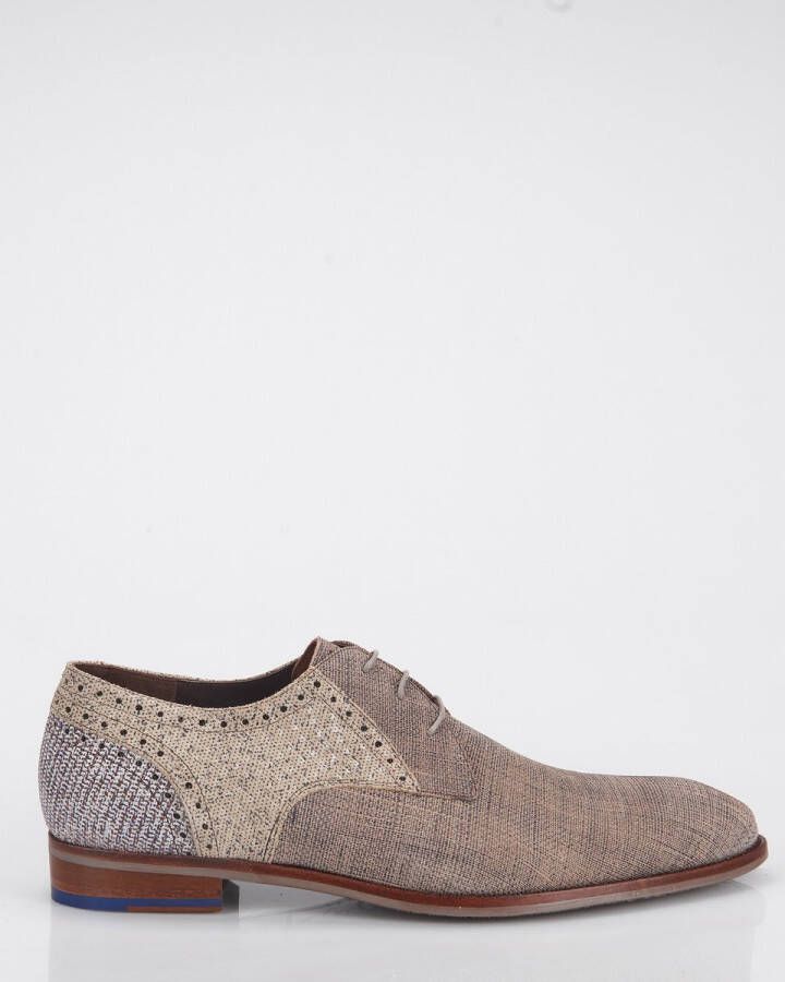 Floris van Bommel Veterschoenen zwart Leer