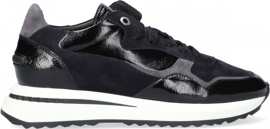 Floris van Bommel Vrouwen Suède Lage sneakers Damesschoenen 85351 Zwart