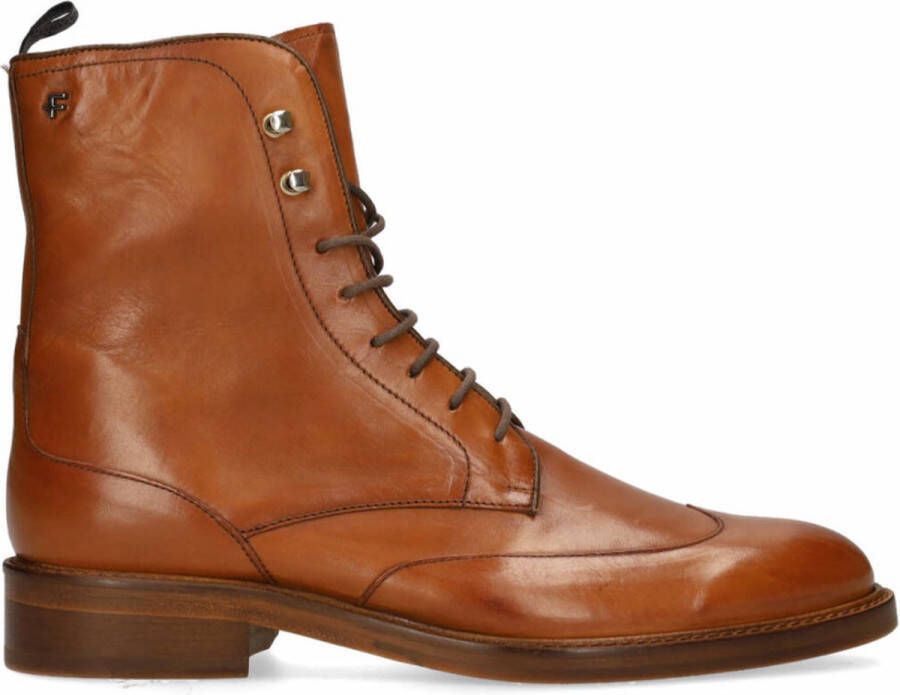 Floris van bommel 80021 Zurichi 03.01 Cognac G-Wijdte Veter boots