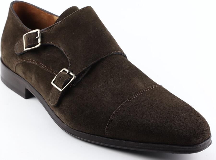 Floris van Floris van Bommel Van Bommel Instappers Heren Gespschoenen Herenschoenen Suède SBM-30020 Taupe - Foto 3