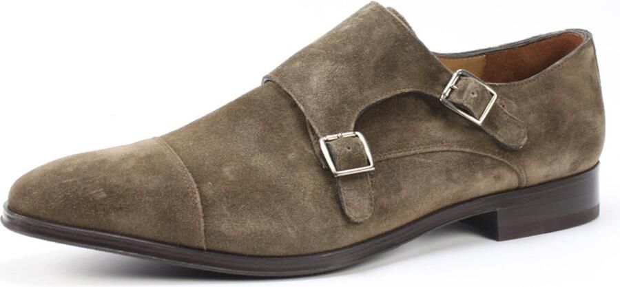 Floris van Floris van Bommel Van Bommel Instappers Heren Gespschoenen Herenschoenen Suède SBM-30020 Taupe - Foto 9