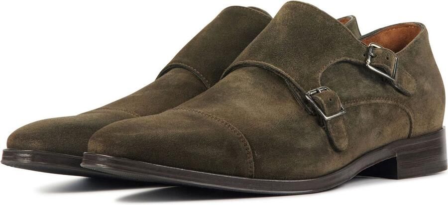 Floris van Floris van Bommel Van Bommel Instappers Heren Gespschoenen Herenschoenen Suède SBM-30020 Taupe - Foto 10