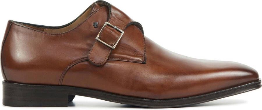 Floris van Floris van Bommel Instappers Heren Gespschoenen Herenschoenen Leer SBM-30146 Cognac