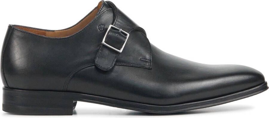 Floris van Floris van Bommel Instappers Heren Gespschoenen Herenschoenen Leer SBM-30146 led Zwart - Foto 5