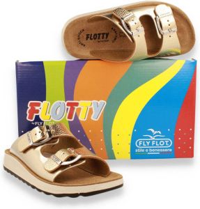 Fly FLOT meisjes slipper GOUD