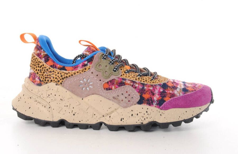 Flower mountain dames sneakers Kotetsu W suède en wol multicolor