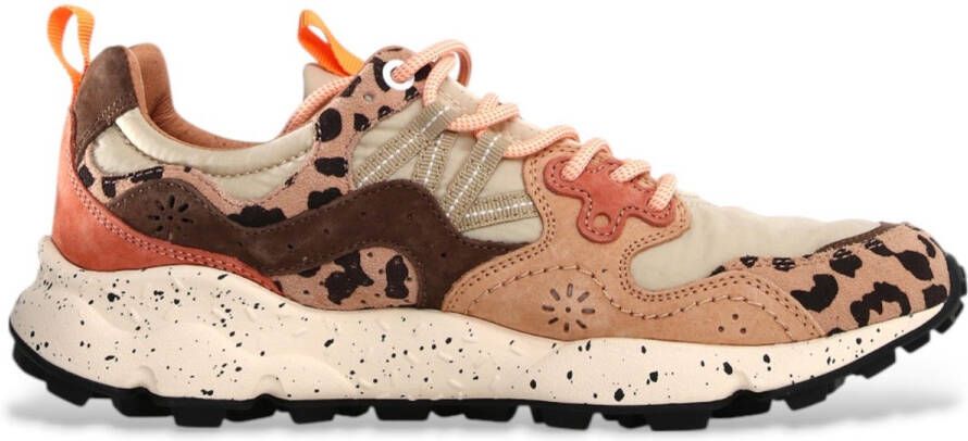 Flower Mountain Yamano 3 Sneakers Beige Brown Suède Nylon