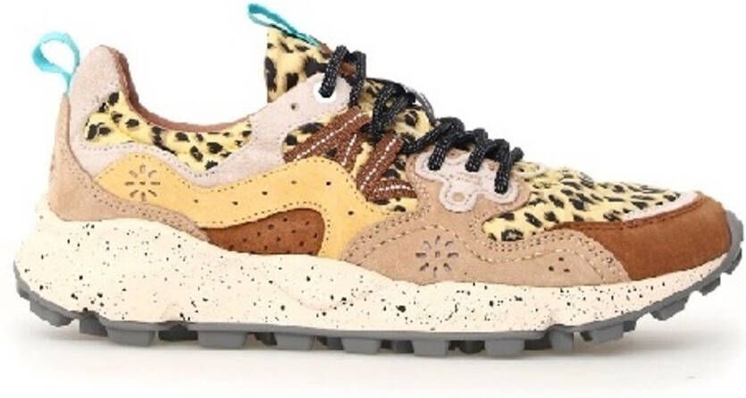 Flower mountain dames sneakers leopard print Brown Taupe