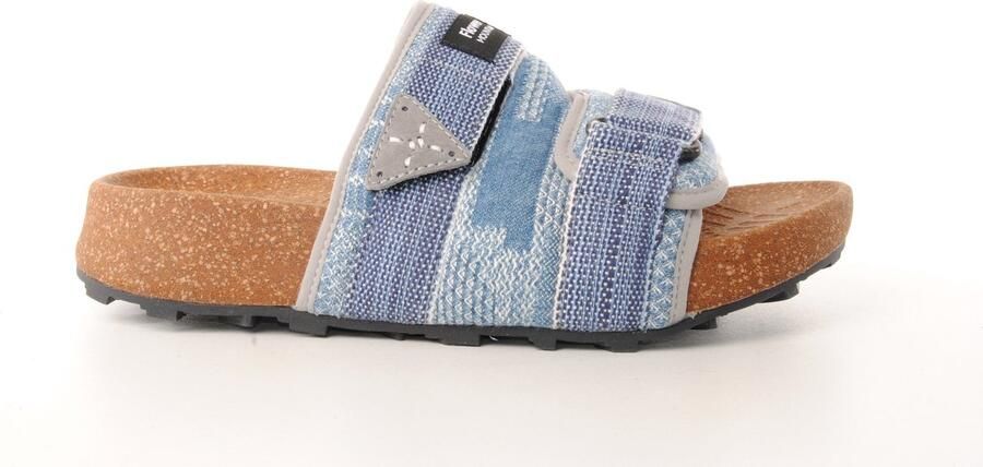 Flower mountain dames slipper Niwa slipper jeans blauw