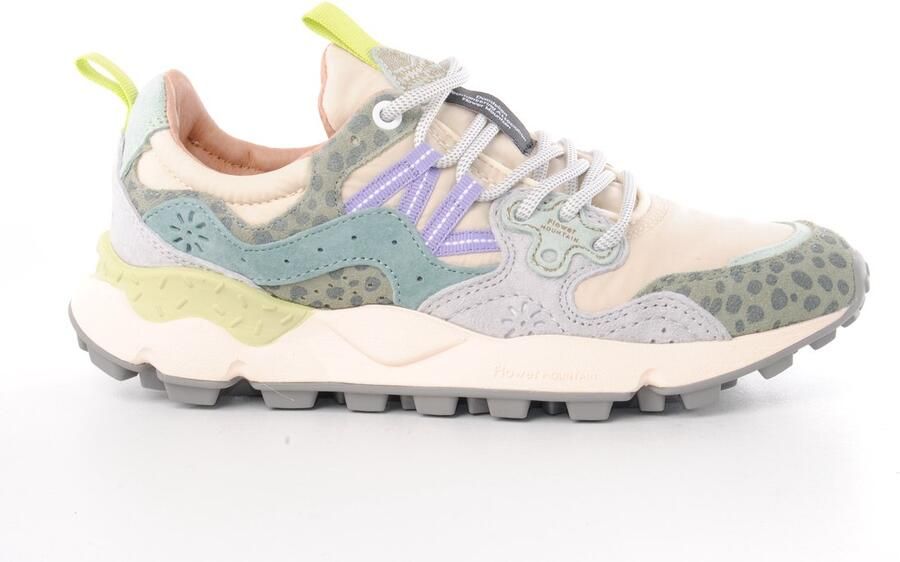 Flower mountain dames sneaker Yamano W canvas beige kaki