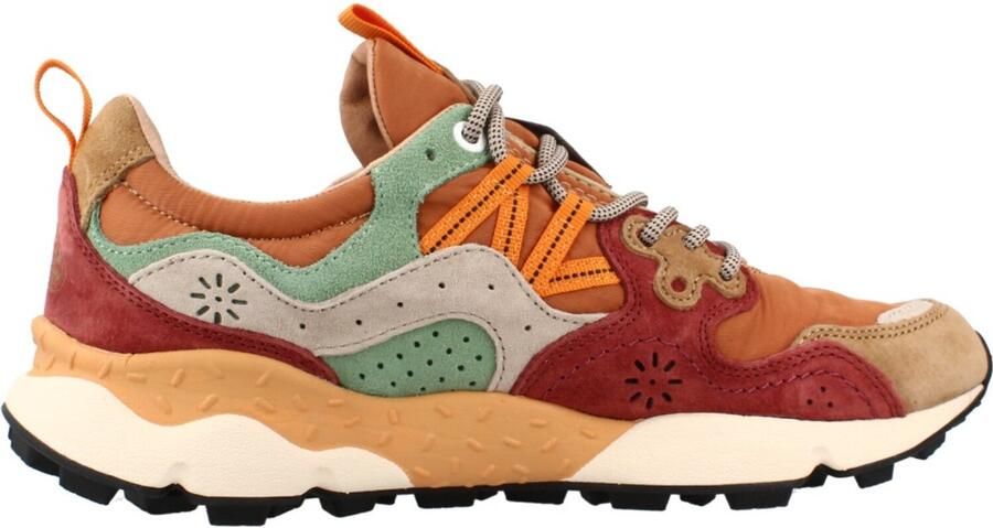 Flower Mountain Sneakers laag 'YA O 3 UNI' donkeroranje