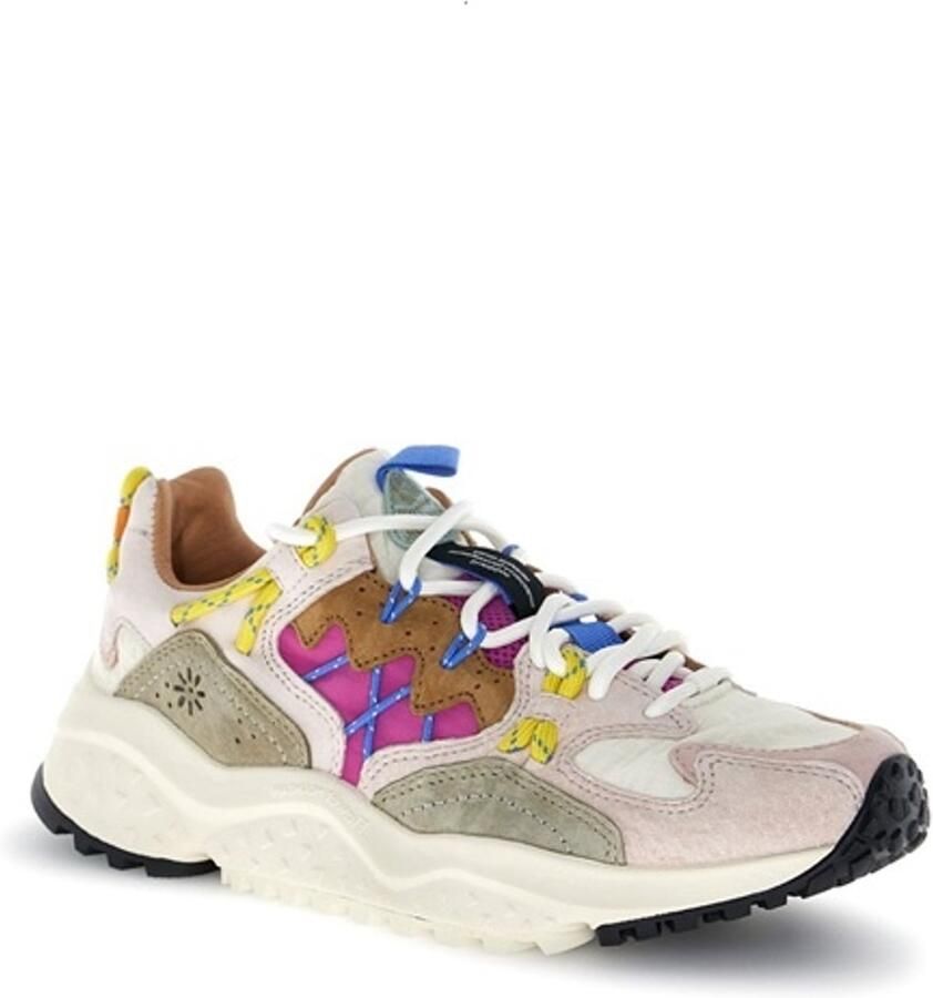Flower mountain dames sneakers roze beige fuchsia