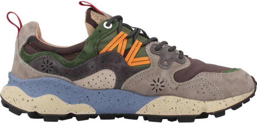 Flower mountain heren sneakers Yamano M suède en nylon multicolor