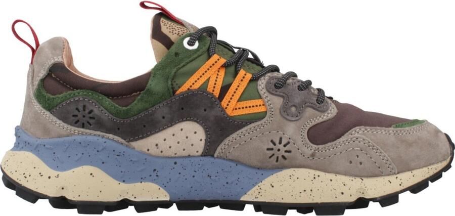 Flower mountain heren sneakers Yamano M suède en nylon multicolor