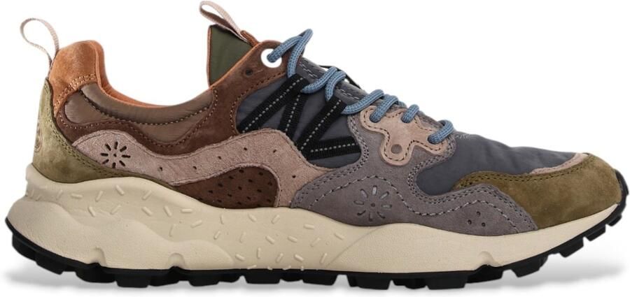 Flower Mountain Suede and technical fabric sneakers Yamano 3 MAN Multicolor Heren