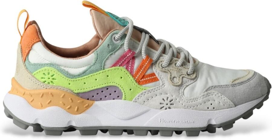 Flower Mountain Suede and technical fabric sneakers Yamano 3 Woman Multicolor Dames