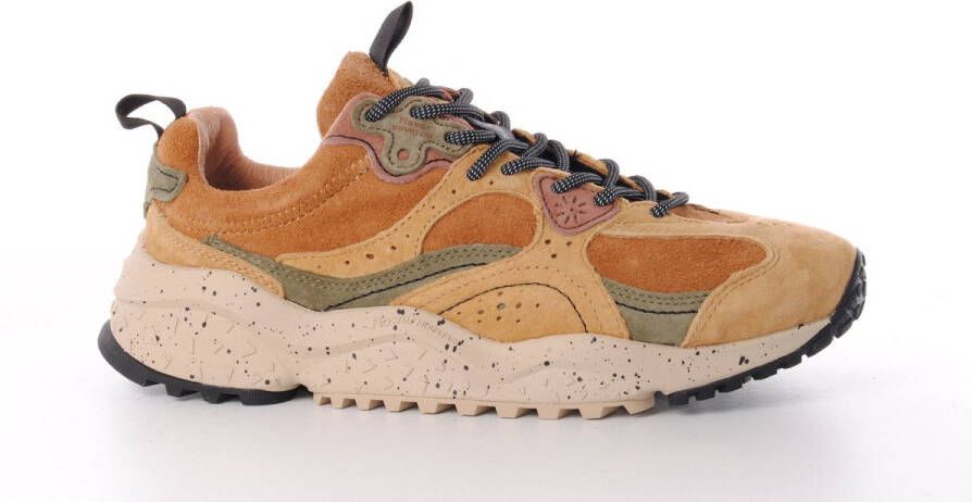 Flower mountain heren sneakers WAVE naturel suède