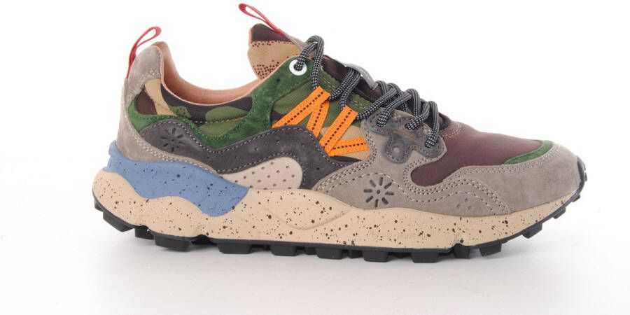 Flower mountain heren sneakers Yamano M suède en nylon multicolor