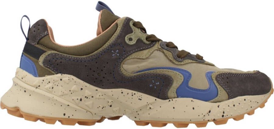 Flower Mountain Suede and technical fabric sneakers Rulis MAN
