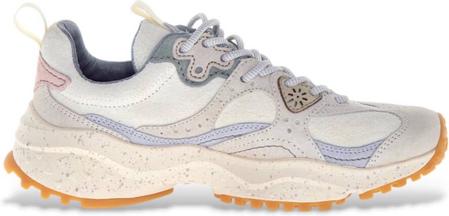 Flower mountain Wave leren sneakers