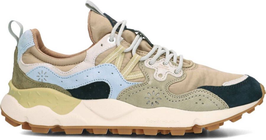 Flower Mountain Yamano 3 Sneaker Wit Militair Blauw Grijs Yamano 3 Sneaker Beige Suède Sneaker met Kurken Binnenzool Multicolor Gray Heren