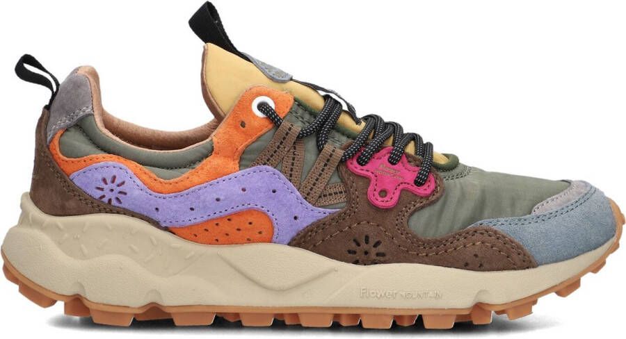 Flower Mountain Elegante suède sneakers voor modebewuste Beige