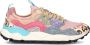 Flower Mountain Suede and technical fabric sneakers Yamano 3 Woman Multicolor Dames - Thumbnail 1