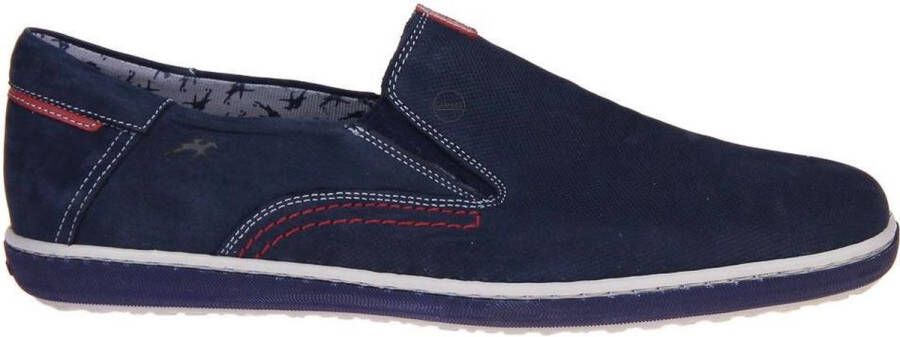 Fluchos Blauw Sportieve Moccasin Nubuck