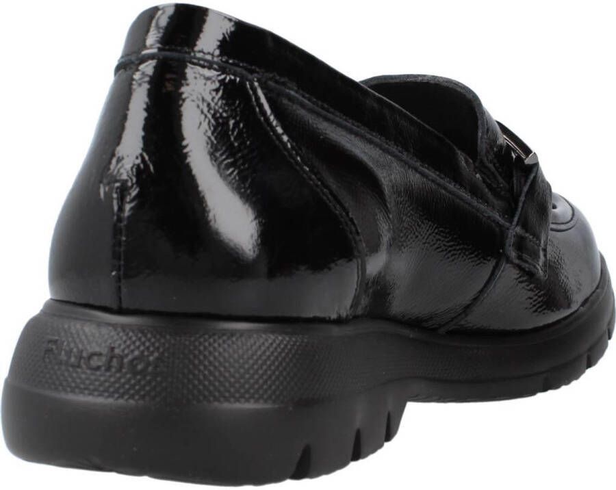 Fluchos -Dames zwart ballerina's & mocassins