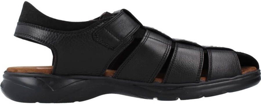 Fluchos Stijlvolle platte sandalen voor mannen Black Heren