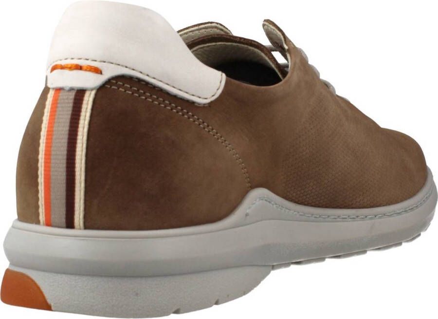Fluchos Nubuck Leren Veterschoenen voor Zakelijk Gebruik Brown Heren