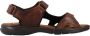 Fluchos Adhesive Strap Flat Sandals Brown Heren - Thumbnail 10