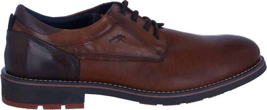 Fluchos Heren Casual Camel Leren Schoenen Brown Heren