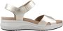 Fluchos Platte Velcro Sandalen Yellow Dames - Thumbnail 1